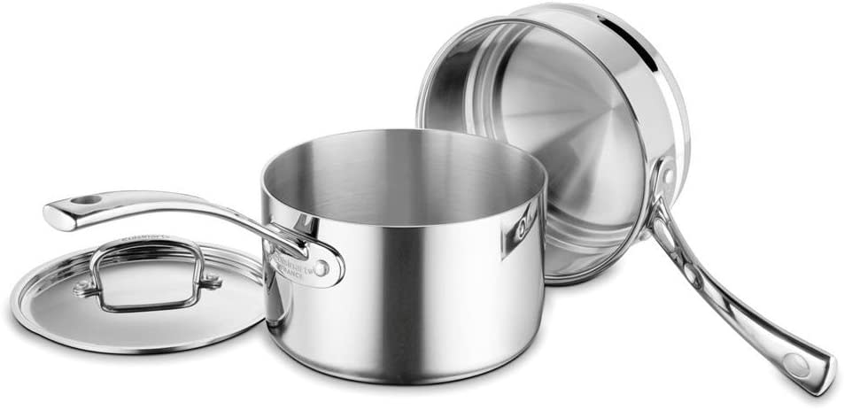 3-Piece Stainless Steel Saucepan & Double Boiler Set U800096
