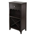 Modular Wine Cabinet with One Drawer Glass Rack Shelf G670225