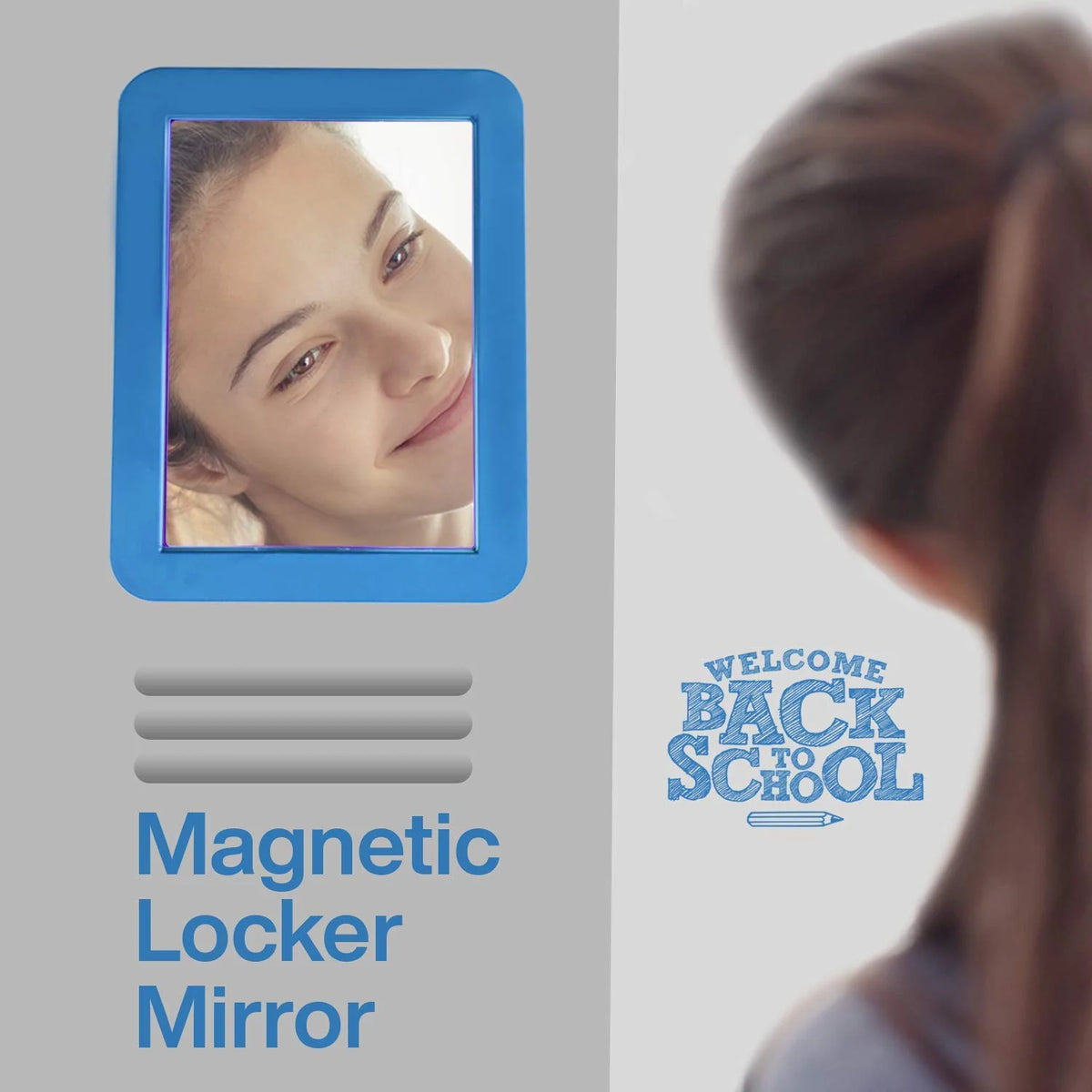 Blue Magnetic Selfie Mirror Z521