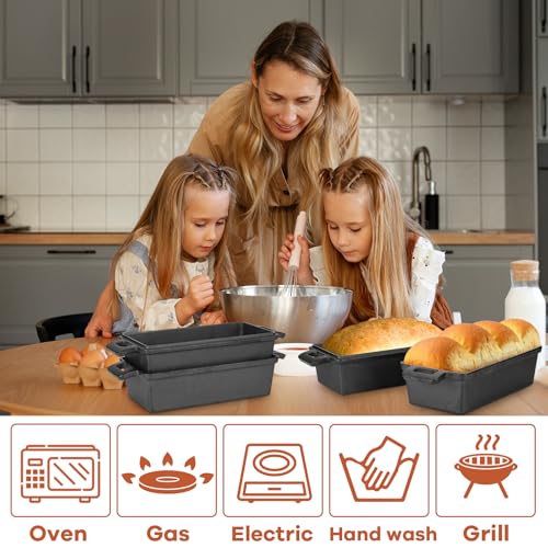 9 x 5 Inch Cast Iron Loaf Pan with Lid D917316