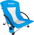 Low Seat Beach Camping Folding Chair with Cup Holder H325