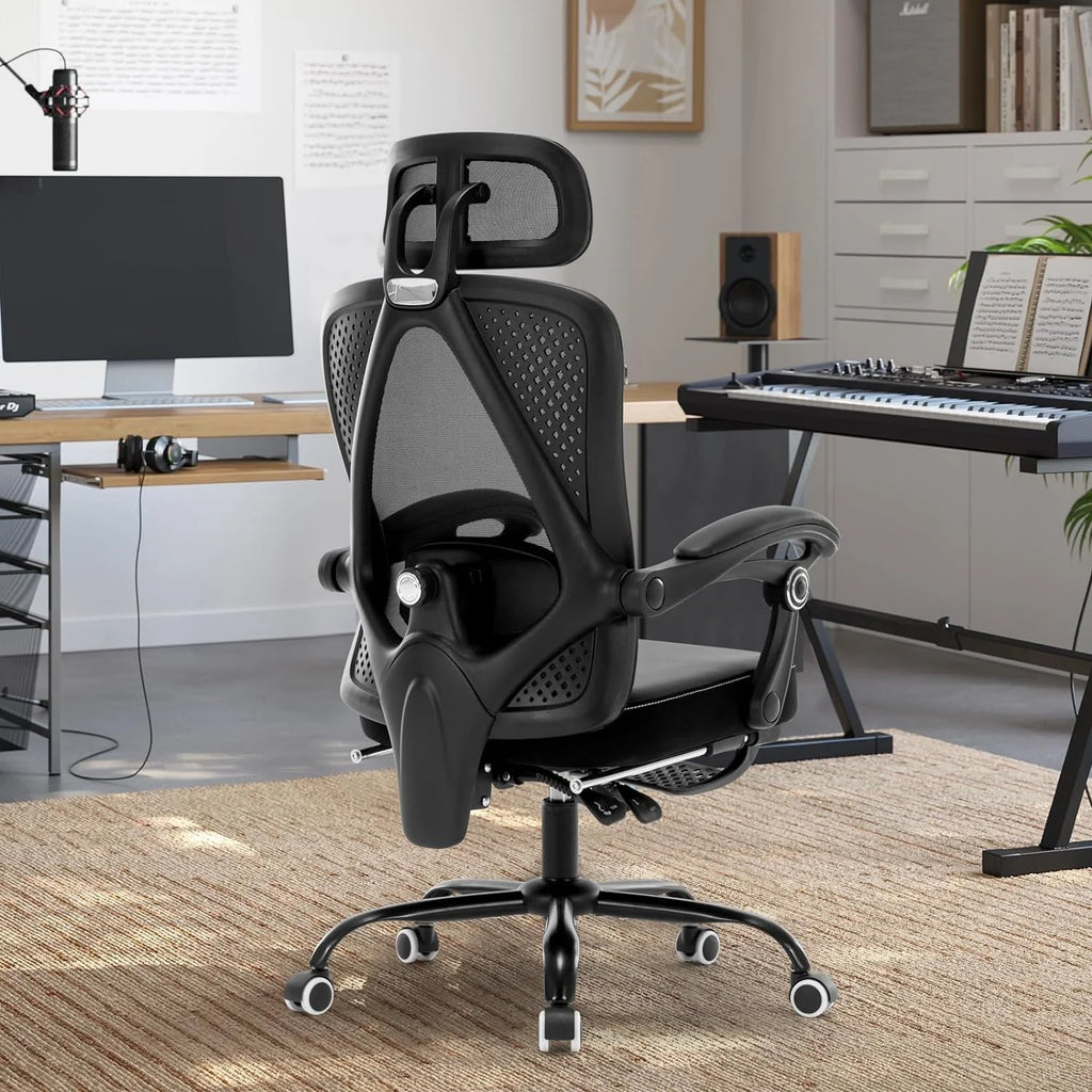 Black Ergonomic High Back Office Chair with Lumbar Support E72529