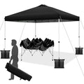 Blue 10x10ft Pop up Canopy Tent with Roller Bag B7204