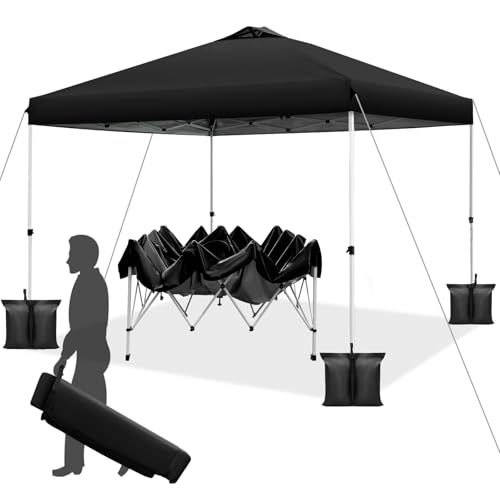 Blue 10x10ft Pop up Canopy Tent with Roller Bag B7204