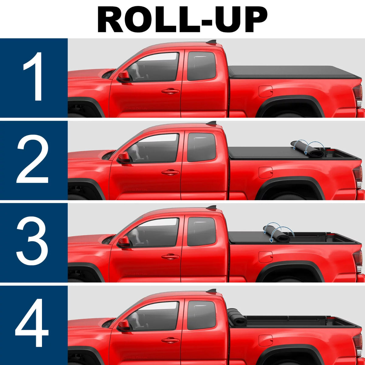 Soft Roll up Truck Bed Tonneau Cover D68948
