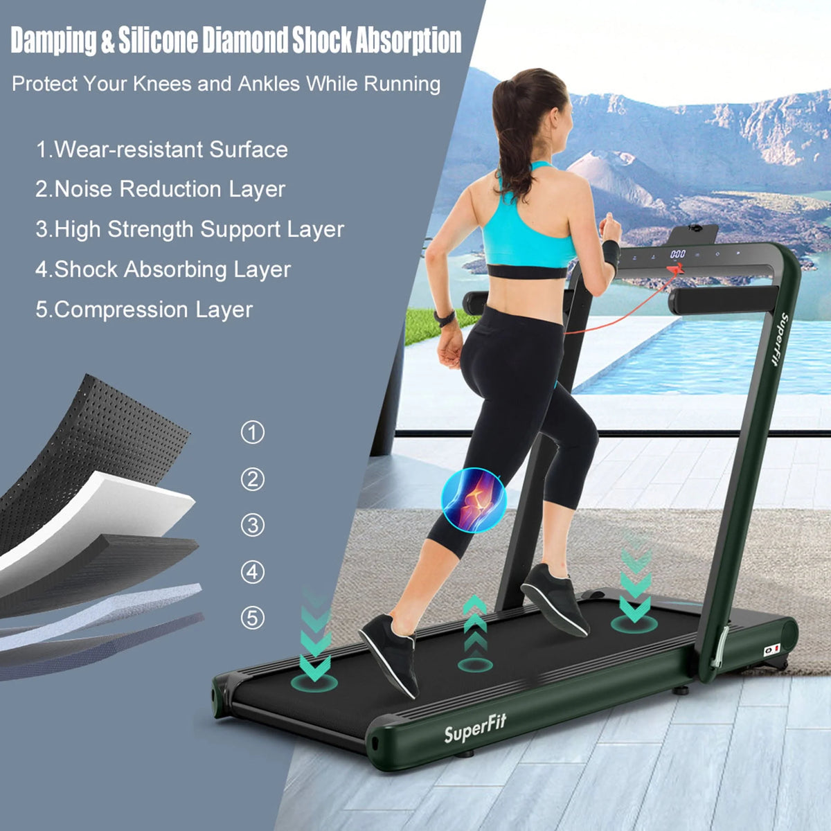 2 in 1 Folding Treadmill B98644