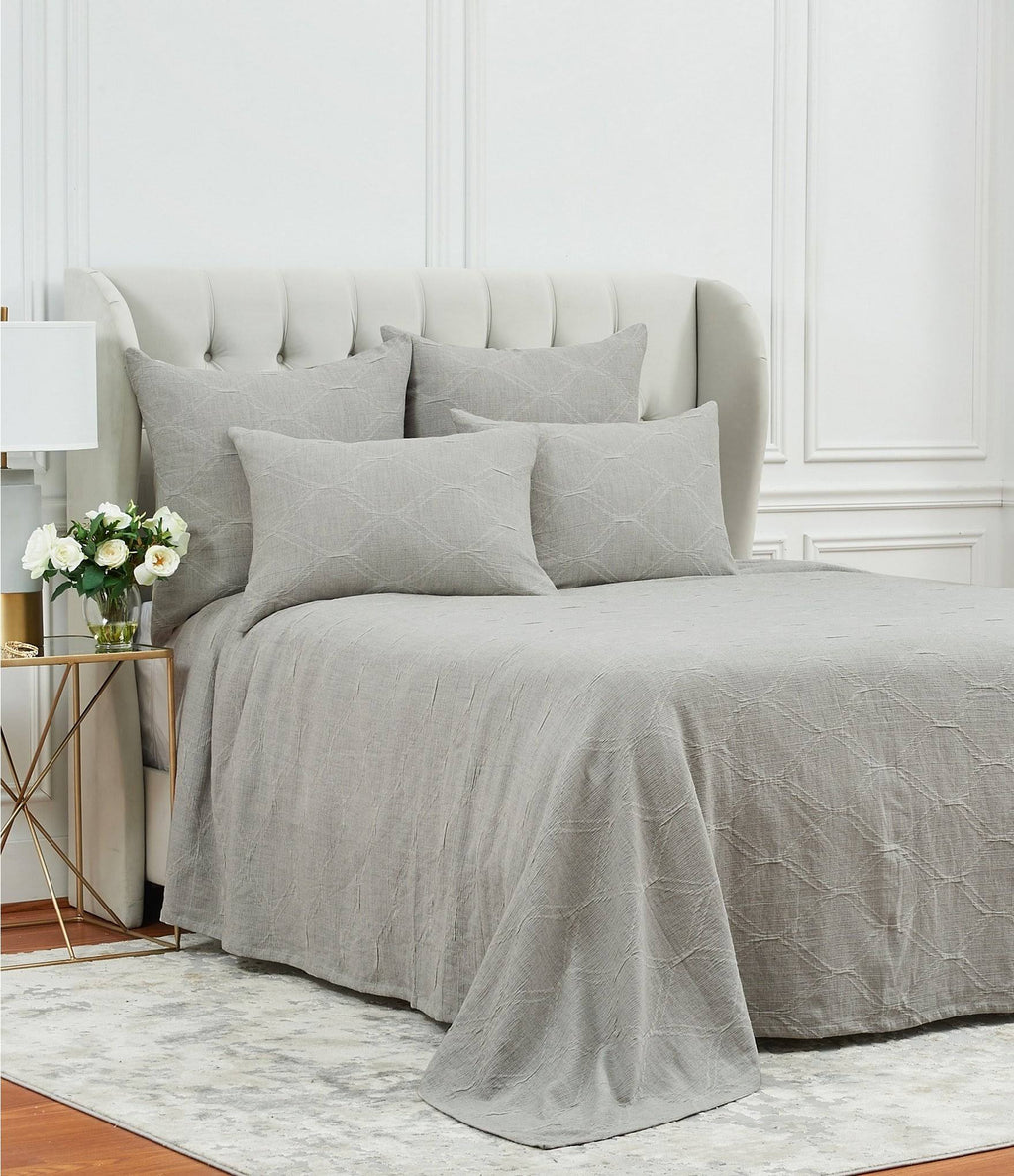 Queen Stone Matelasse Coverlet B931