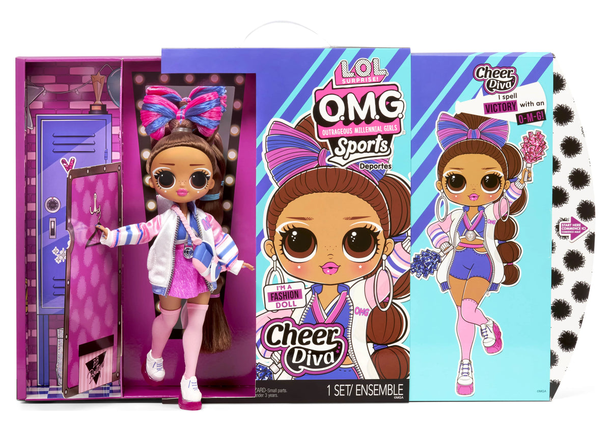 Cheerleading Fashion Doll With 20 Surprises To Unbox K6610
