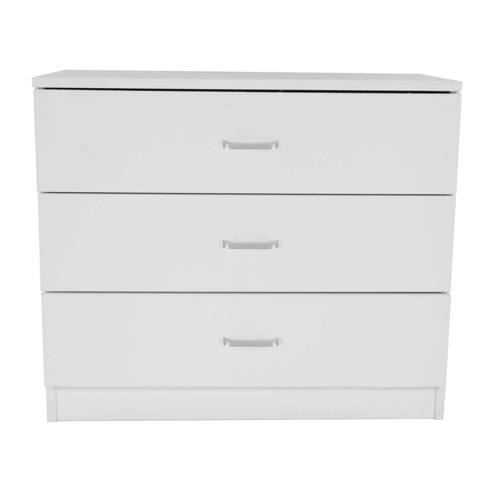 White 3 Drawer Dresser D5684