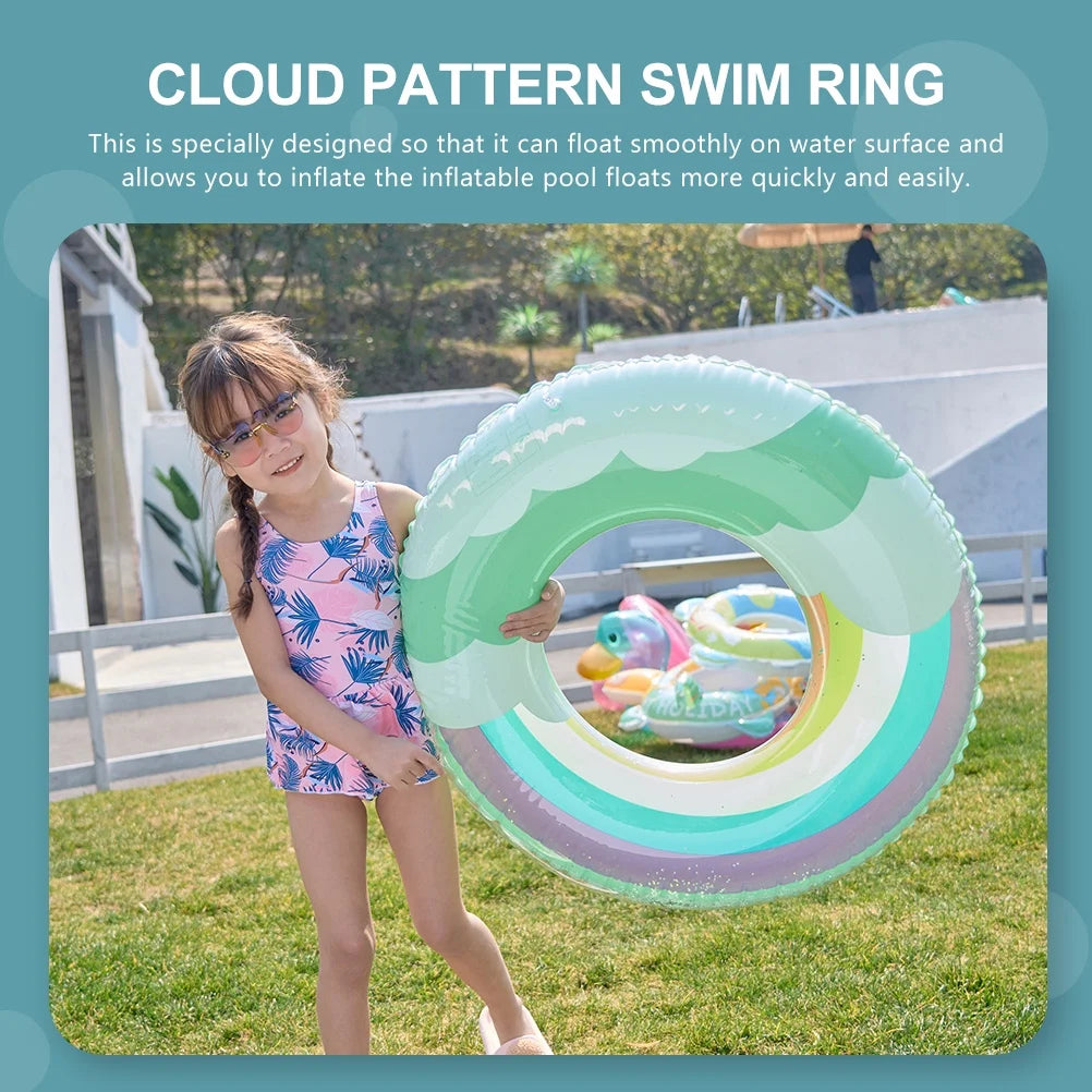 Floating Swimming Ring Inflatable Sequin Design F763