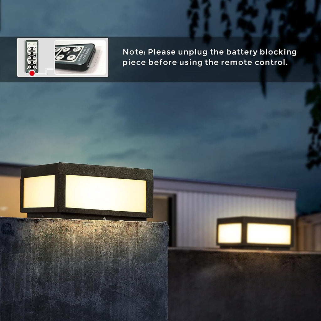 Outdoor Post Light LED Deck Cap Light with IP54 Waterproof E26 Bulb A520990