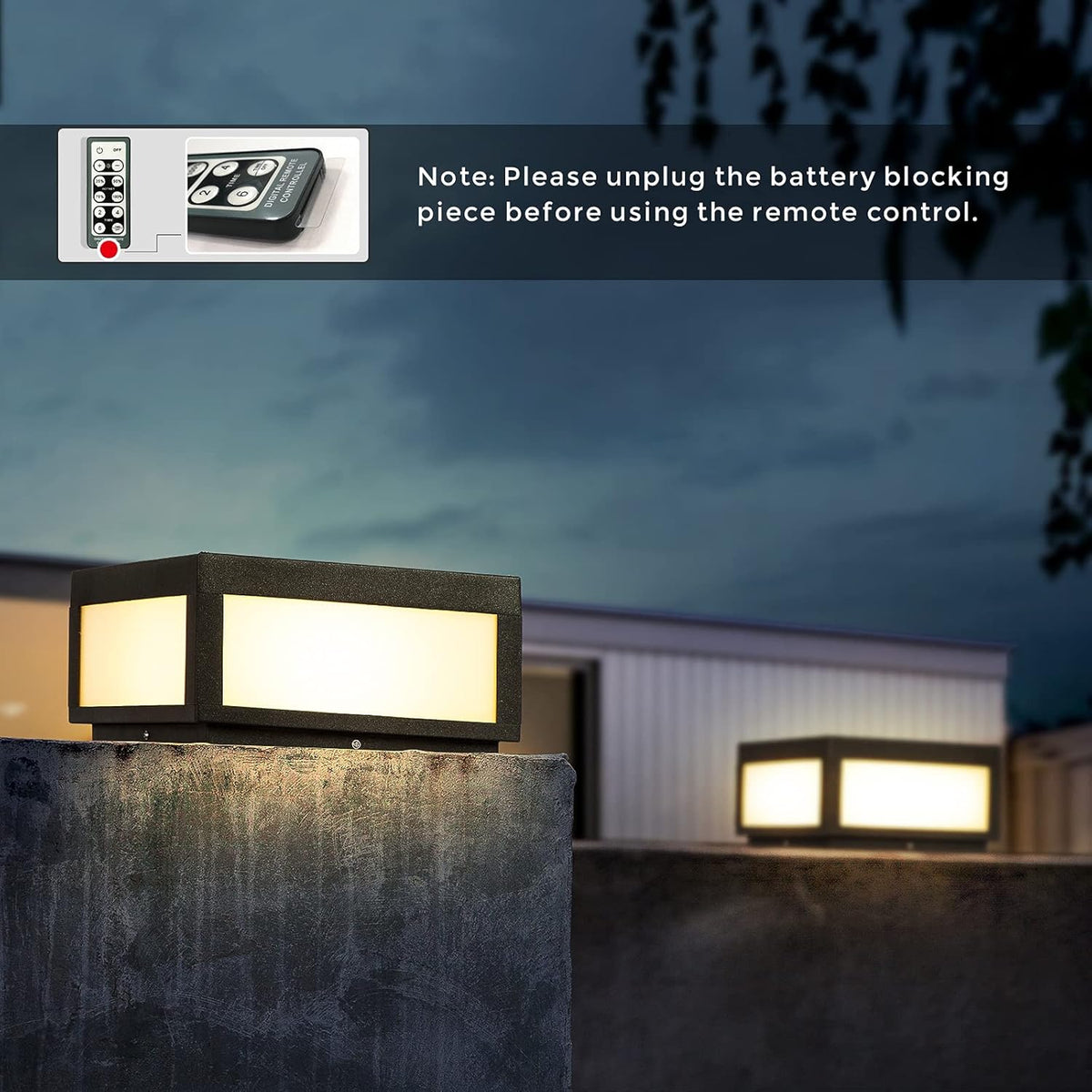 Outdoor Post Light LED Deck Cap Light with IP54 Waterproof E26 Bulb A520990
