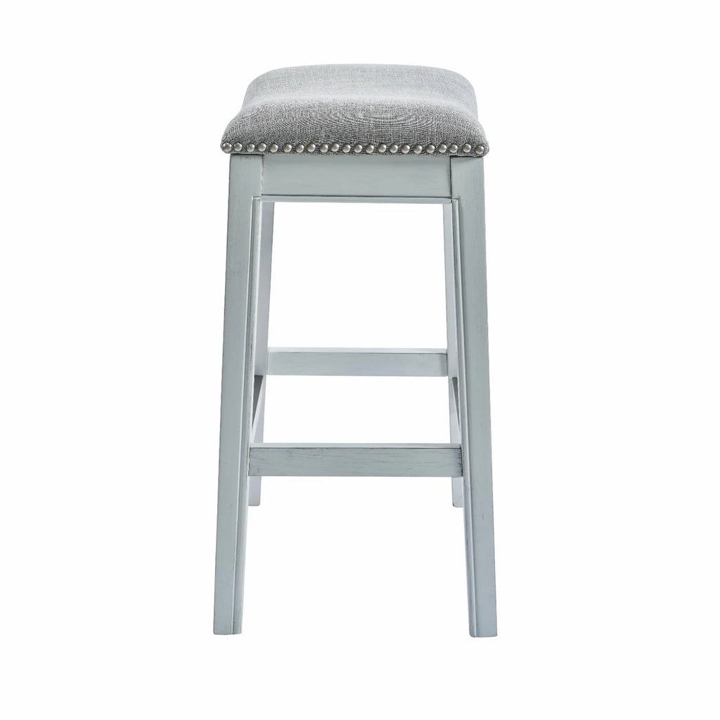 26" Farmhouse Wood Counter Height Stool V296979
