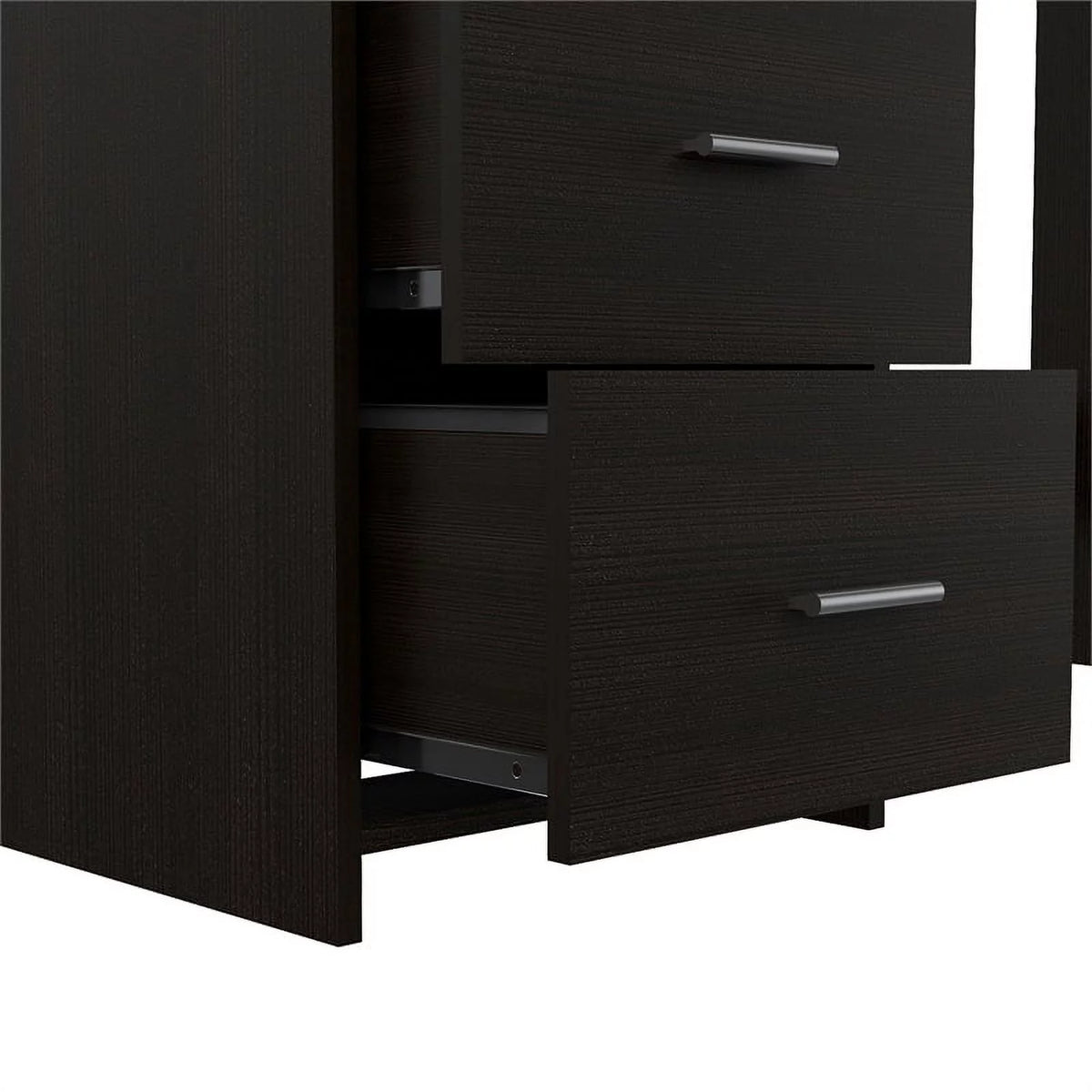 Black Computer Desk with Three Drawers H13757