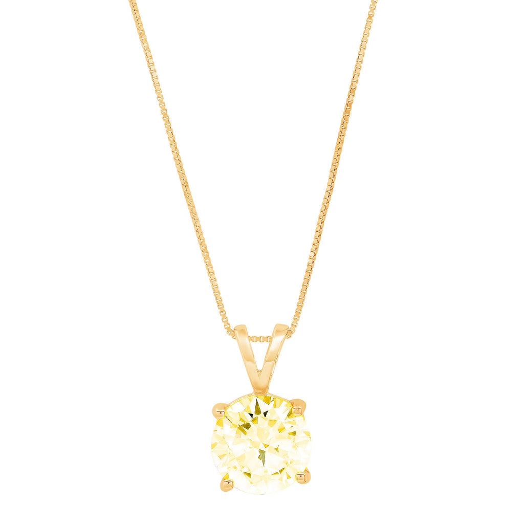 14k Yellow Gold Pendant with 16" Chain E6356