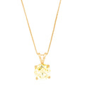 14k Yellow Gold Pendant with 16" Chain E6356
