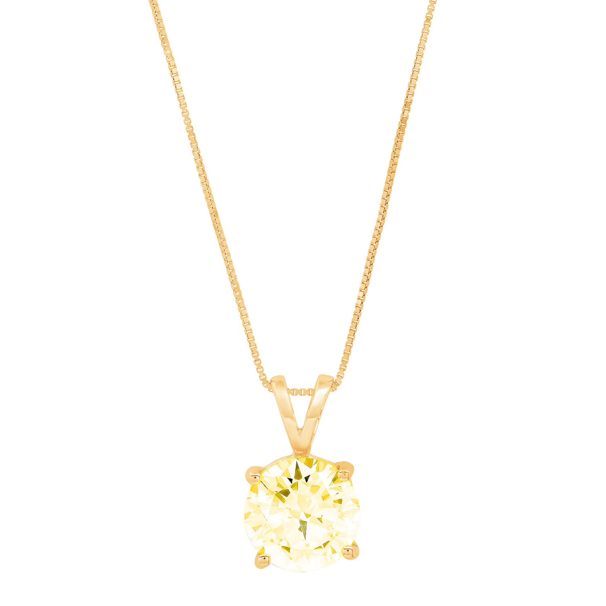 14k Yellow Gold Pendant with 16" Chain E6356
